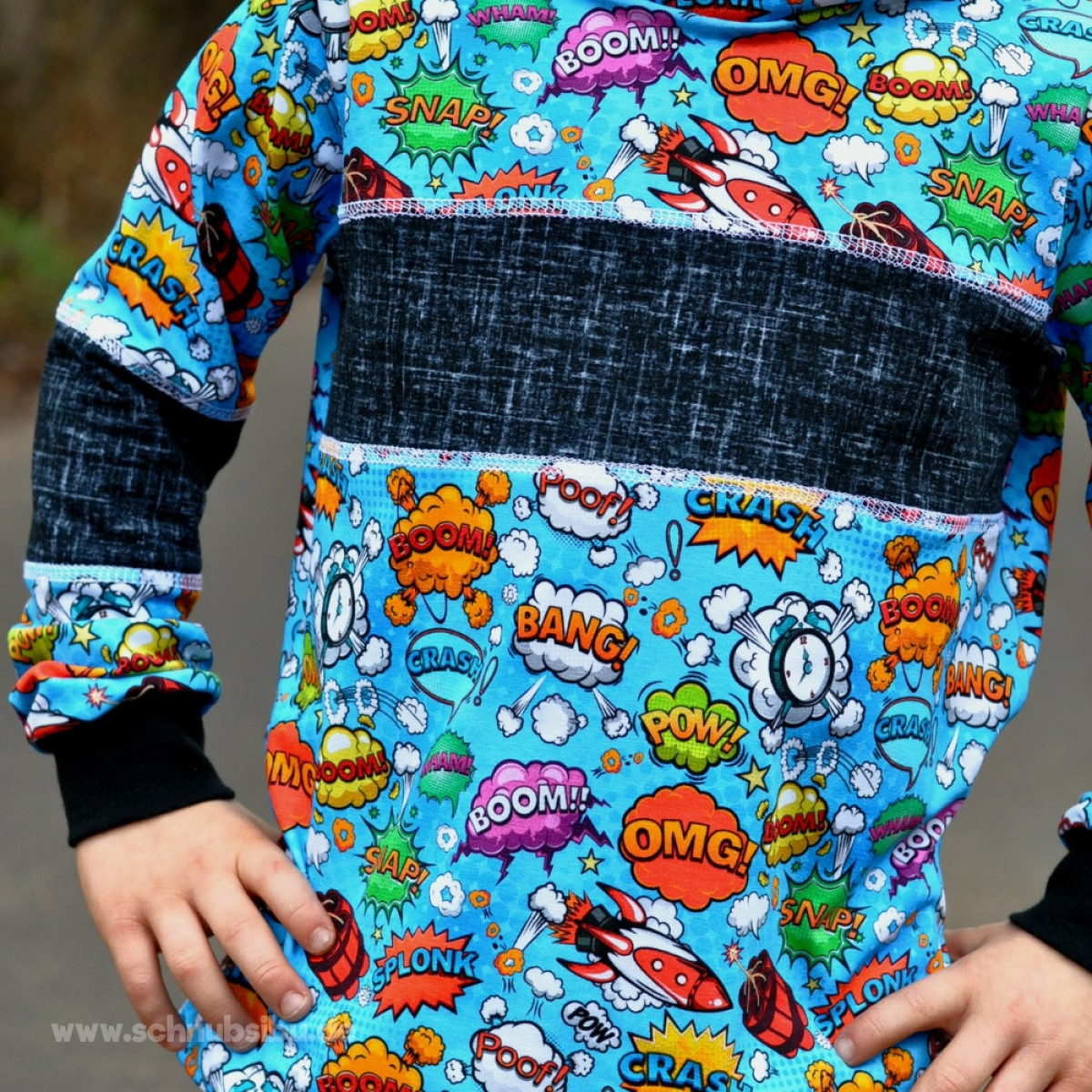Jersey Comic blau